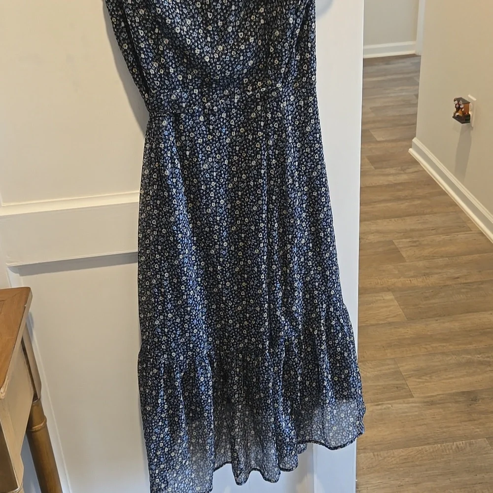 Abercrombie & Fitch Navy Floral Midi Dress - Picture 12 of 13